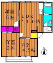 陵南ハイツの間取り画像