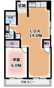 コーポラス都Ⅰの間取り画像
