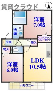 クリスタル ソレーユの間取り画像