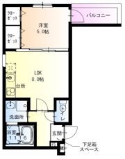 フジパレス庄内ノースの間取り画像