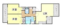 御影大蔵マンションの間取り画像
