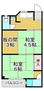 嶋川マンションの間取り画像