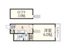 レオパレスVerde江波の間取り画像