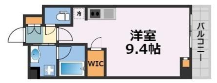 エスパシオ・コモド大阪新町の間取り画像