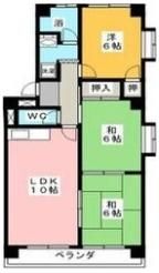マンション忠徳の間取り画像