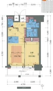 プレサンス新大阪クレスタの間取り画像