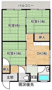 コーポ大栄の間取り画像