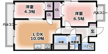アコード門真の間取り画像