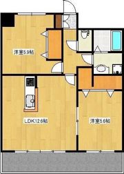 クロノス16月出の間取り画像