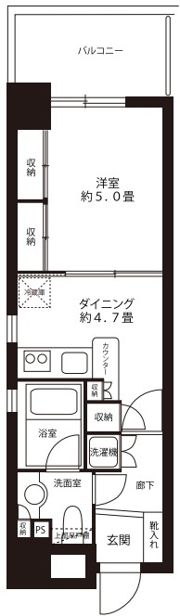 藤和シティスクエア三鷹駅前の間取り画像