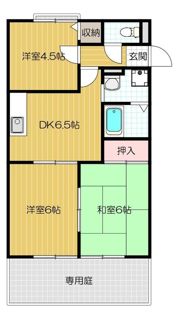 ビューハイムカオルA棟の間取り画像