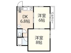 コーポUKの間取り画像