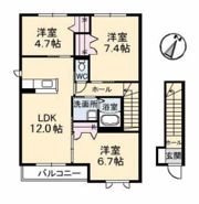 プリムべール城東 壱番館の間取り画像