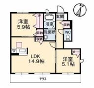 シャーメゾンきびじ C棟の間取り画像