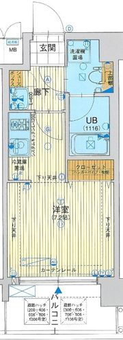 レオンコンフォート新梅田Ⅱの間取り画像