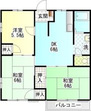 コーポ岡部B棟の間取り画像