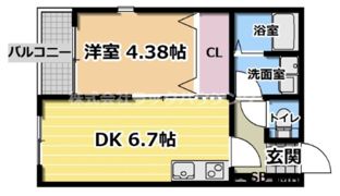 アーリーズ大宮通の間取り画像