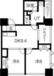 アルグラッド ザ・タワー心斎橋の間取り画像