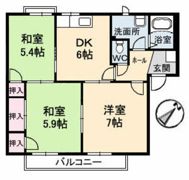 フレグランス塚本 B棟の間取り画像