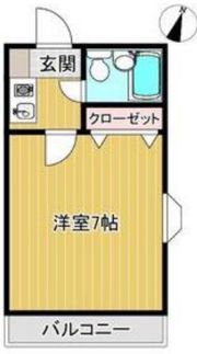 コーポ旗塚の間取り画像