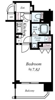エイペックス大阪城西の間取り画像