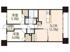 ソシオ ザ・プライド新白島の間取り画像