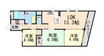 メゾン新御影の間取り画像