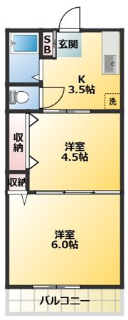 第2ヒルズハウスの間取り画像
