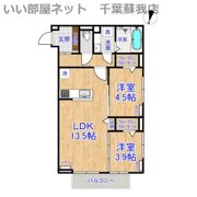 D-ROOM末広Ⅰ Bの間取り画像