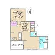 necolo十条の間取り画像