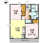 ローズガーデン府中の間取り画像