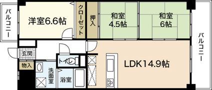 エトアール井口の間取り画像