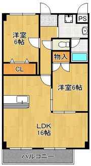 コンフォートスクエア安部山の間取り画像