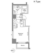 ザ・パークハビオ上野御徒町の間取り画像