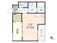 セブンプロート江波西の間取り画像