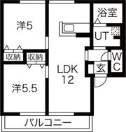 アネシス韮塚の間取り画像