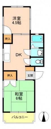 サンライズ東野の間取り画像