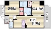 エステムプラザ神戸三宮ルクシアの間取り画像