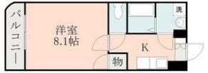 リバージュ県庁通りの間取り画像