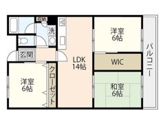 インペリアルハイツ今の間取り画像