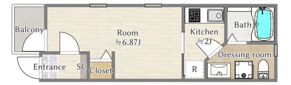Abbey gardenの間取り画像