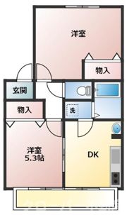 サンカムールの間取り画像