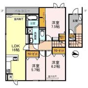 Arcobaleno A棟の間取り画像
