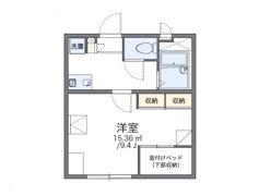 レオパレス武蔵ヶ丘Ⅱの間取り画像