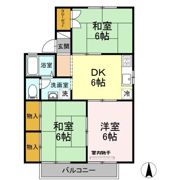 ラビアンローズ B棟の間取り画像