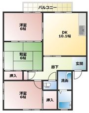 秀和1号館の間取り画像