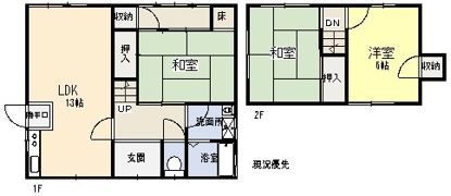 加藤貸家の間取り画像
