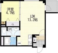 フィユフラッツ豊津グランの間取り画像