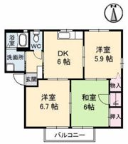 サニープレース上平良の間取り画像