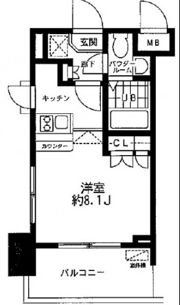 レジディア大森東の間取り画像